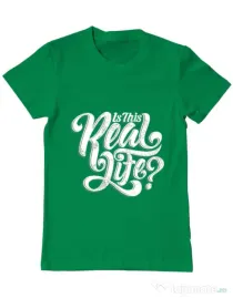 Tricou ADLER barbat Is this real life Verde mediu