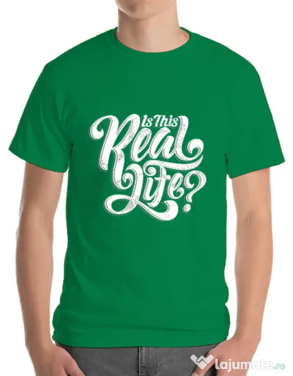 Tricou ADLER barbat Is this real life Verde mediu