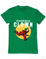 Tricou ADLER barbat Clown adventures Verde mediu