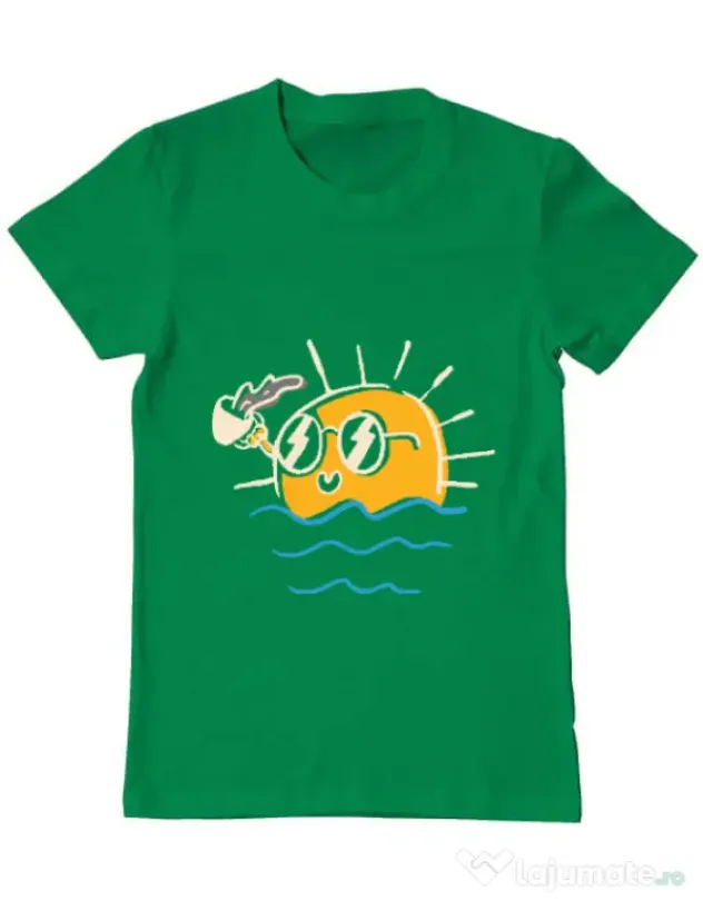 Tricou ADLER barbat Morning and coffee Verde mediu