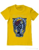 Tricou ADLER barbat Fallen angel Galben