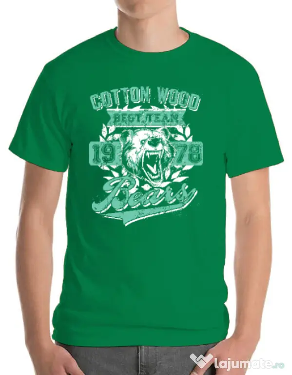 Tricou ADLER barbat Cotton wood Verde mediu