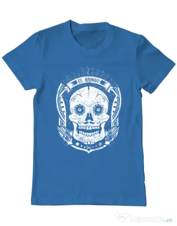 Tricou ADLER barbat El gringo Albastru azuriu
