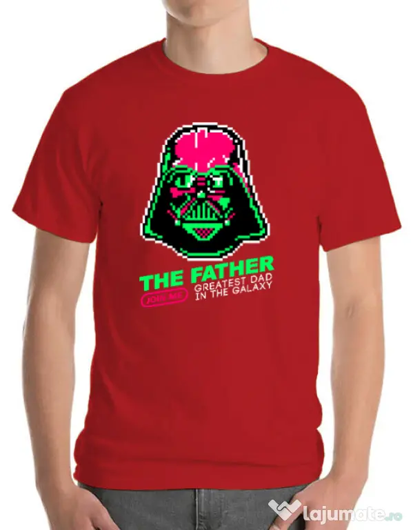 Tricou ADLER barbat Join the father Rosu