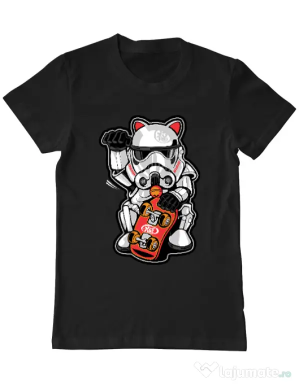 Tricou ADLER barbat Maneki trooper Negru