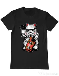 Tricou ADLER barbat Maneki trooper Negru