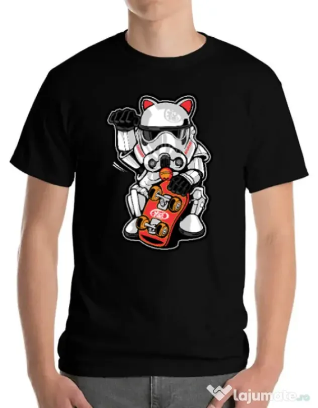Tricou ADLER barbat Maneki trooper Negru