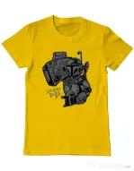 Tricou ADLER barbat Mr Boba Boba Galben