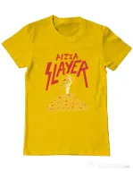 Tricou ADLER barbat Pizza slayer Galben
