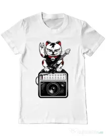 Tricou ADLER barbat Lets rock Alb