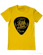 Tricou ADLER barbat Rock n loud Galben