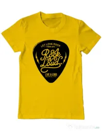Tricou ADLER barbat Rock n loud Galben