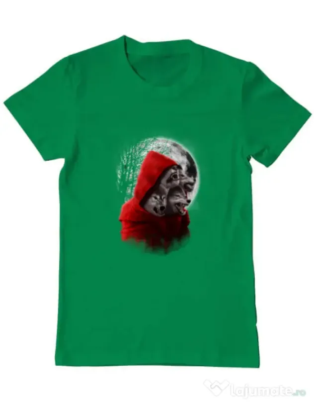 Tricou ADLER barbat Wolf hood Verde mediu