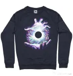 Bluza ADLER barbat A hole in my hand Denim inchis