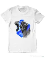 Tricou ADLER barbat Electro tiger Alb