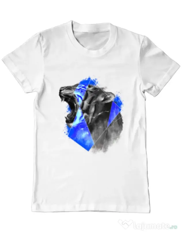 Tricou ADLER barbat Electro tiger Alb