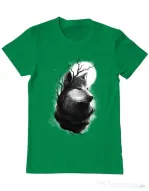 Tricou ADLER barbat Night wolf Verde mediu