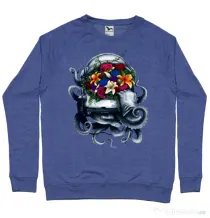 Bluza ADLER barbat Space bloom Albastru melanj