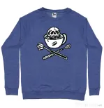 Bluza ADLER barbat Death before decaf Albastru melanj