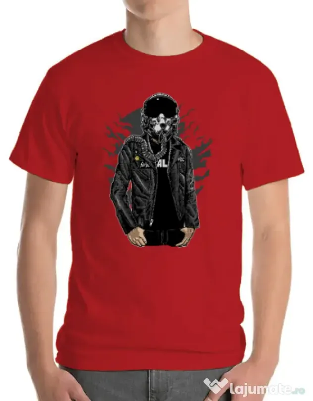 Tricou ADLER barbat Sky fighter Rosu