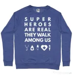 Bluza ADLER barbat Medical heroes Albastru melanj