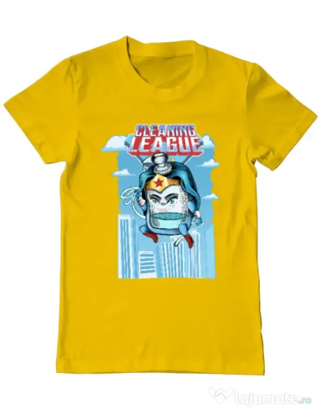 Tricou ADLER barbat Cleaning league gel Galben