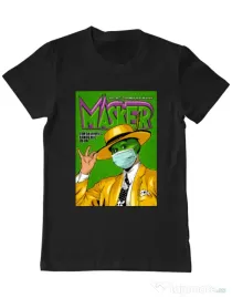 Tricou ADLER barbat Masker Negru