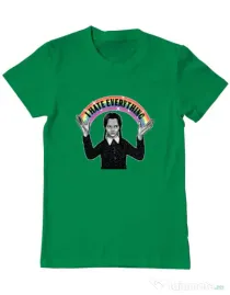 Tricou ADLER barbat I hate everything Verde mediu