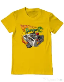 Tricou ADLER barbat Back to summer Galben