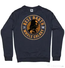 Bluza ADLER barbat Best Darth in the galaxy Denim inchis