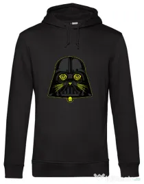 Hoodie barbat cu gluga Cat Vader Negru