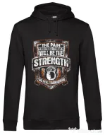 Hoodie barbat cu gluga The pain you feel Negru