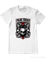 Tricou ADLER barbat Pain today power tomorrow Alb