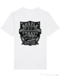 Tricou STANLEY STELLA barbat Hustle for that muscle Alb