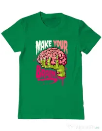 Tricou ADLER barbat Make your mind Verde mediu