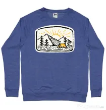 Bluza ADLER barbat Hand drawn camp Albastru melanj