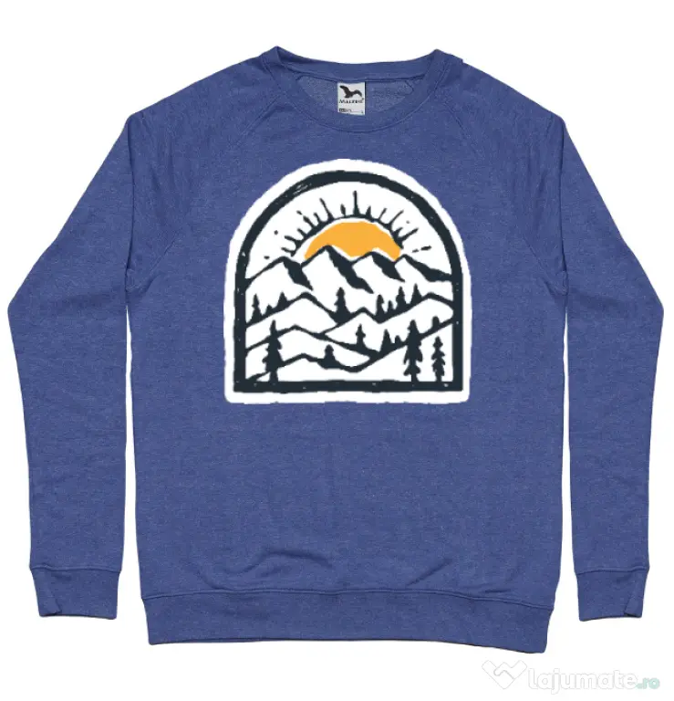 Bluza ADLER barbat Mountain beauty Albastru melanj
