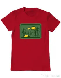 Tricou ADLER barbat Camping 2 Rosu