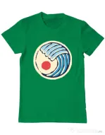 Tricou ADLER barbat Great wave Verde mediu
