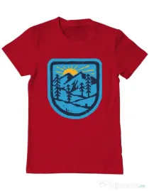 Tricou ADLER barbat Great nature Rosu