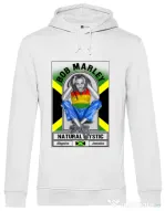 Hoodie barbat cu gluga Jamaica Alb