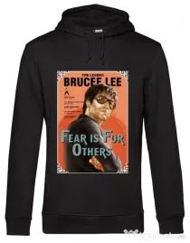 Hoodie barbat cu gluga Fear is for others Negru