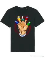 Tricou STANLEY STELLA barbat High five Negru