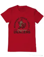 Tricou ADLER barbat Coffee dealers Rosu