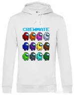 Hoodie barbat cu gluga Crewmate Alb