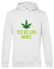 Hoodie barbat cu gluga We can Alb