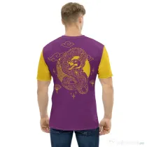 Tricou barbati all over Dragon