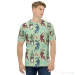 Tricou barbati all over Surf tigers