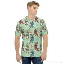 Tricou barbati all over Surf tigers