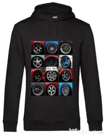 Hoodie barbat cu gluga Wheels Negru